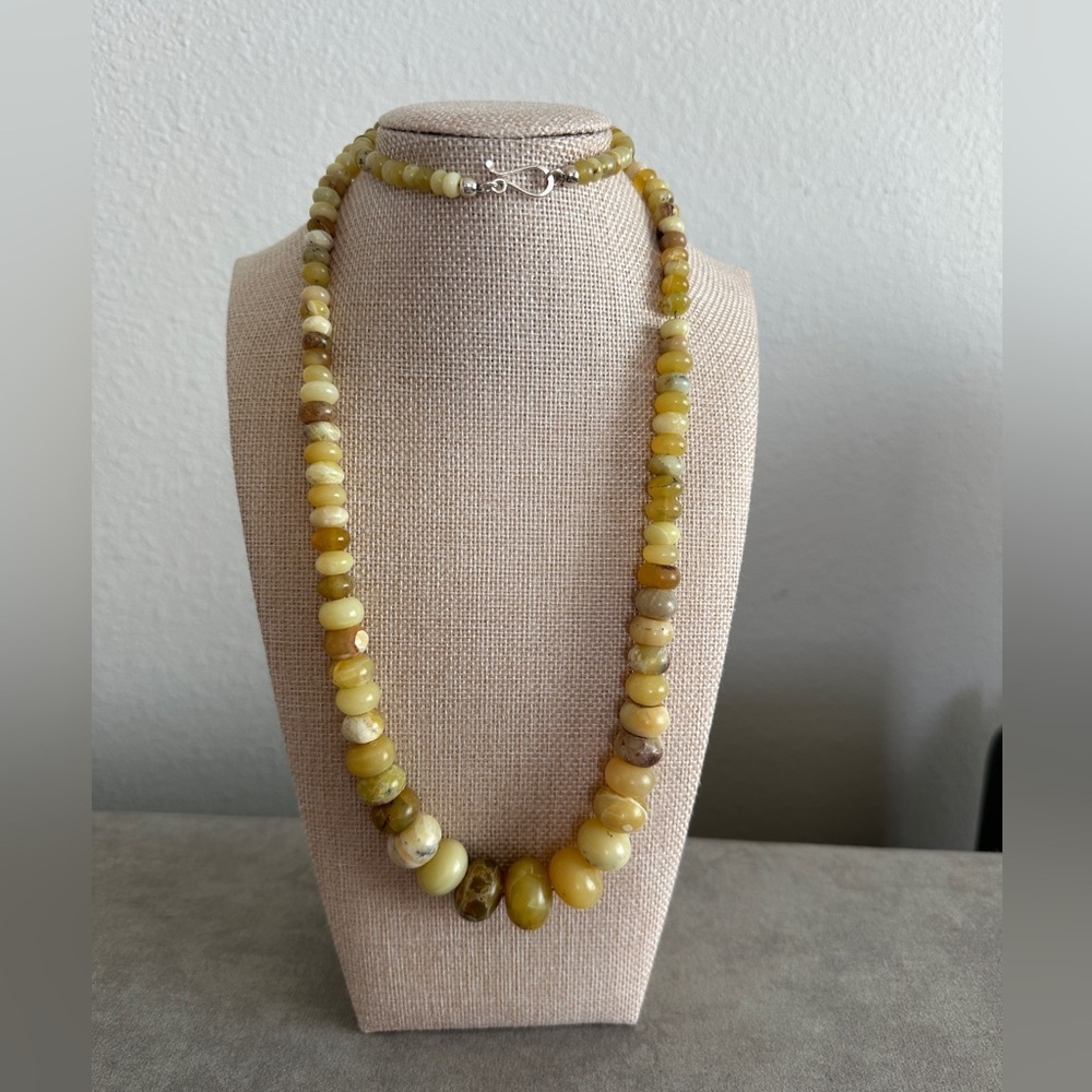 yellow opal multi-toned bead necklace by Jay King